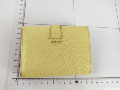 HERMES Bearn HERMES Bearn combination yellow wallet