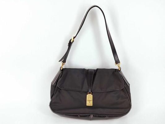 PRADA PRADA Nylon One-Shoulder Black Shoulder Bag