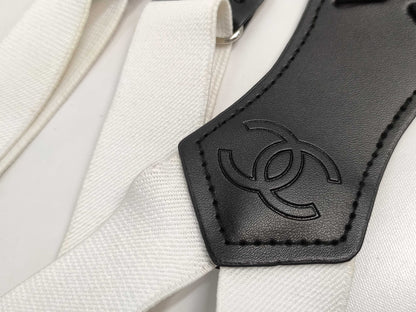 CHANEL CHANEL Chanel Logo Coco Mark Leather Suspenders Other Accessories