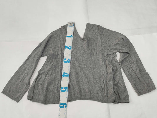 COMME des GARCONS AD2020 V-neck wool grey long-sleeved knit sweater, size M