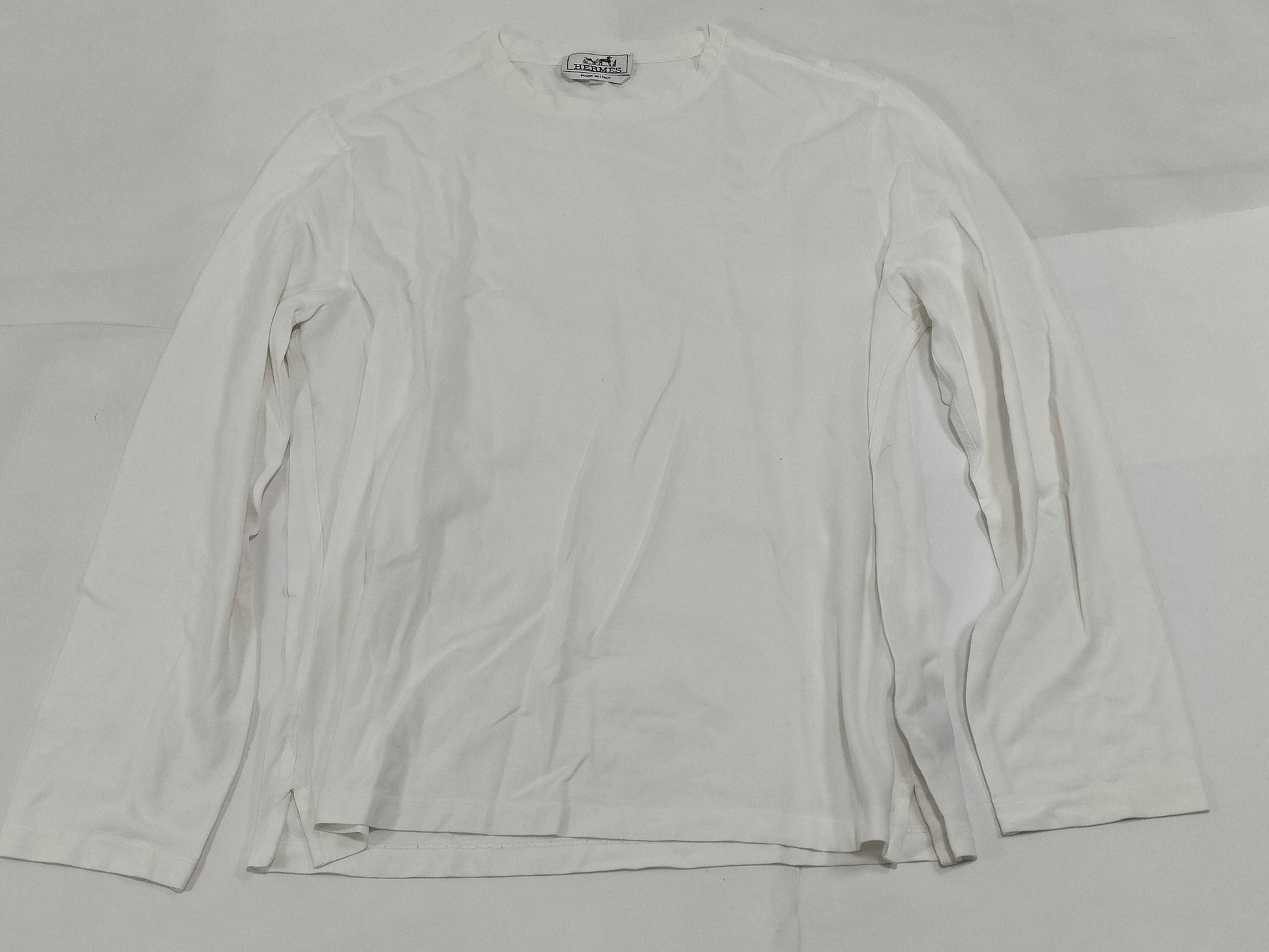 HERMES HERMES Cut and Sew 20SS White M Men's T-shirt