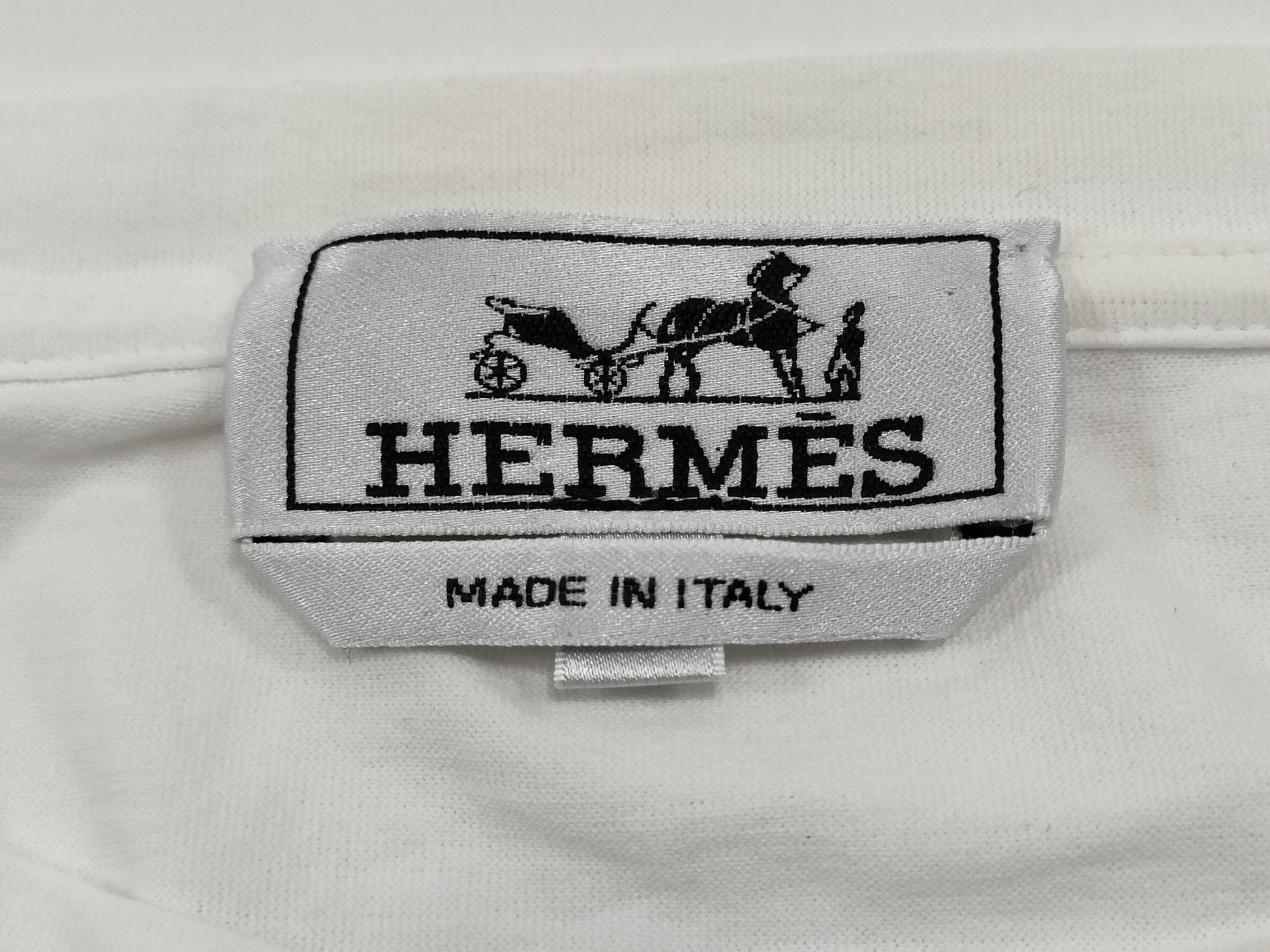 HERMES HERMES Cut and Sew 20SS White M Men's T-shirt