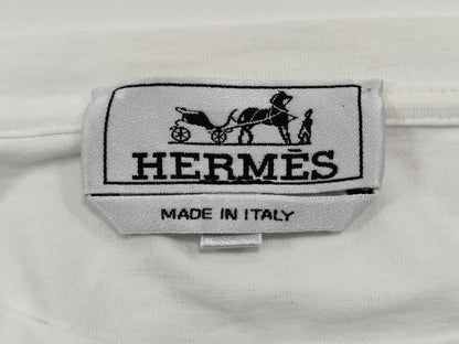 HERMES HERMES Cut and Sew 20SS White M Men's T-shirt