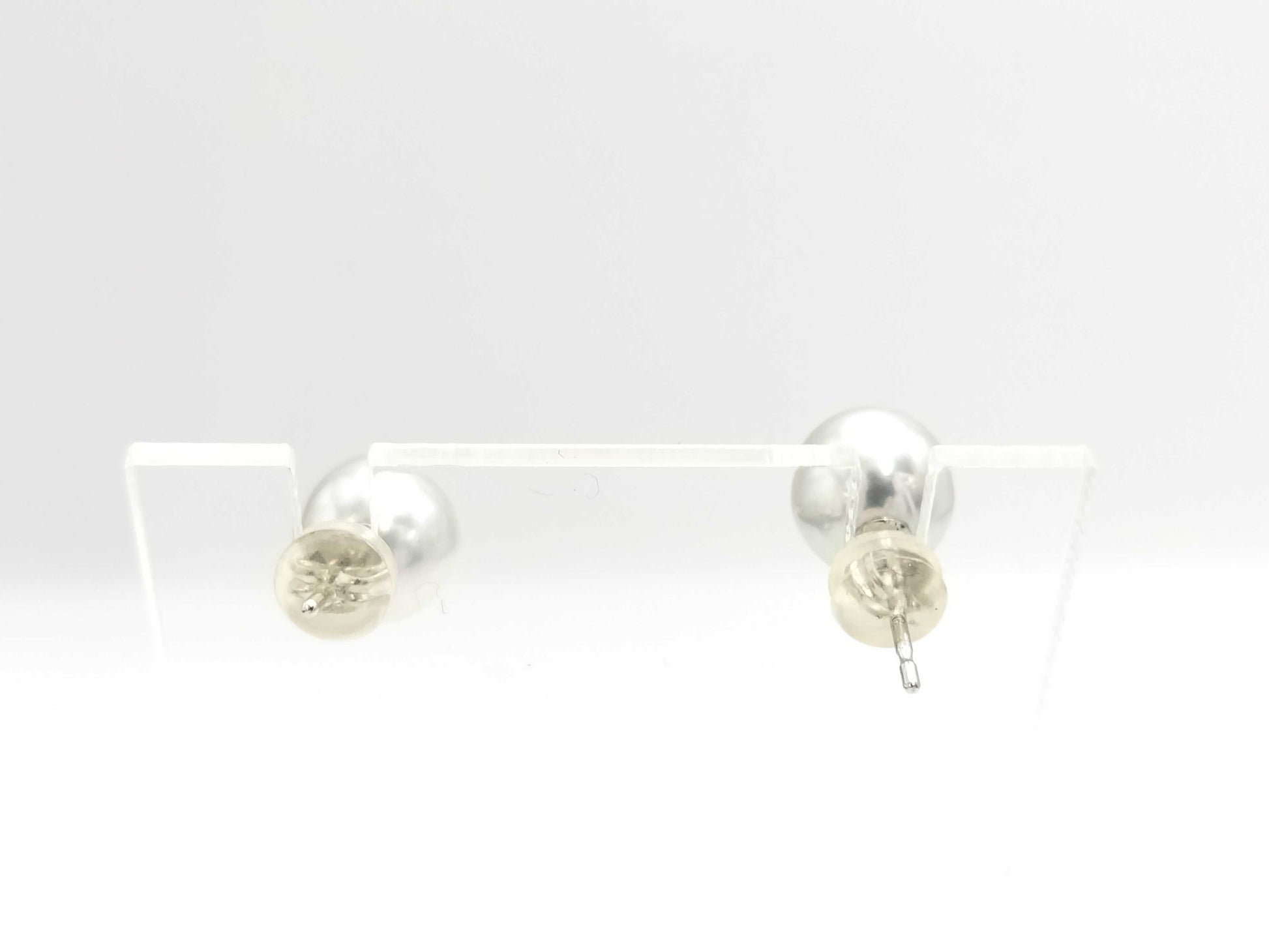 Pearl diameter: Approx. 8.1/8.1mm, 18K White Gold, 2.0g, Earrings 
