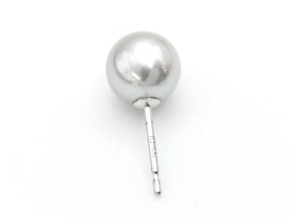 Pearl diameter: Approx. 8.1/8.1mm, 18K White Gold, 2.0g, Earrings 