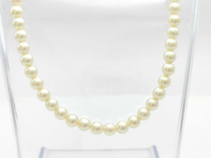Faux Pearl Sterling Silver 23.9g Necklace 