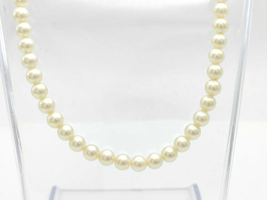 Faux Pearl Sterling Silver 23.9g Necklace 