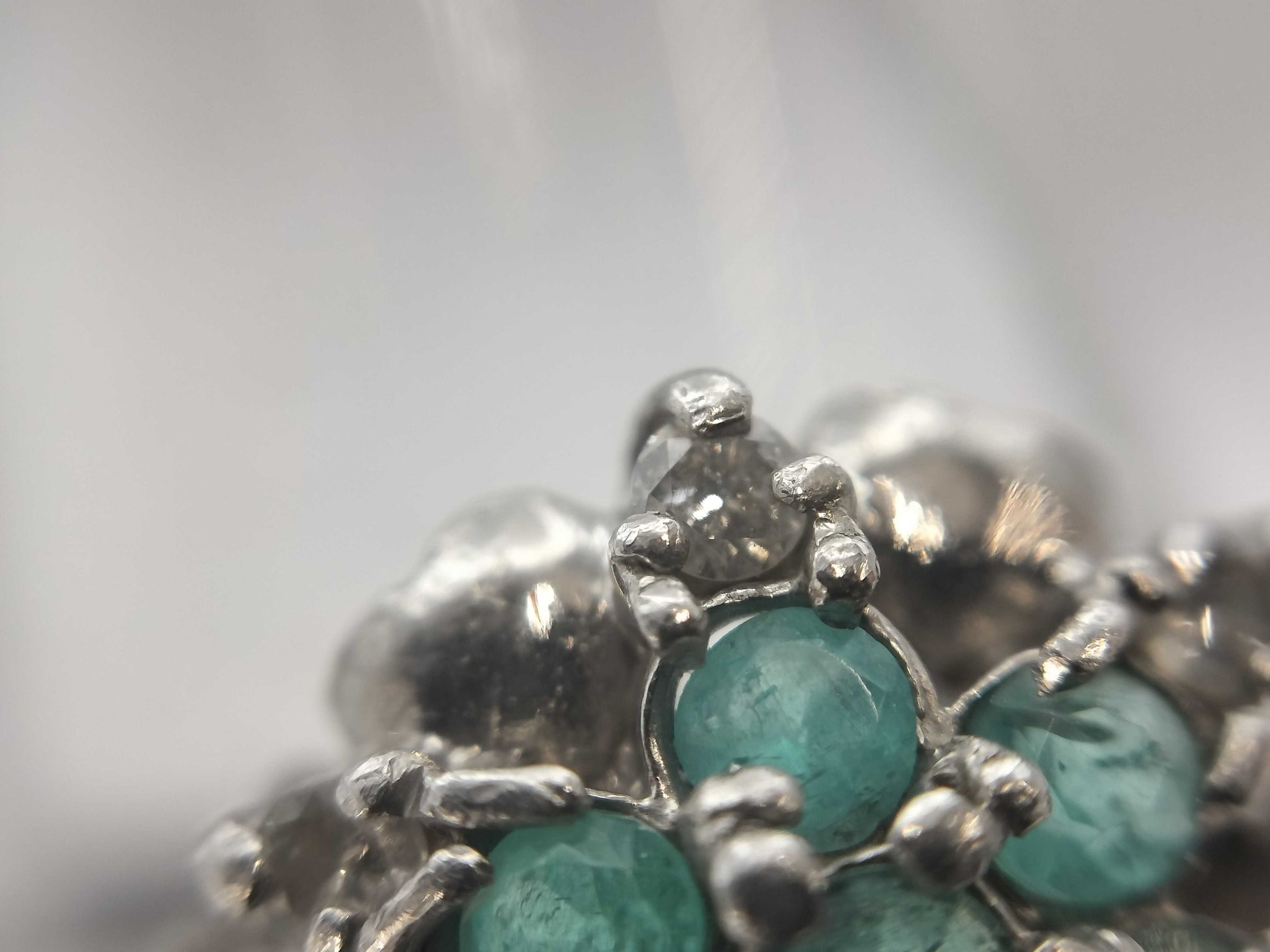 Paraiba tourmaline 0.35ct D0.12ct PT900 5.5g ring 