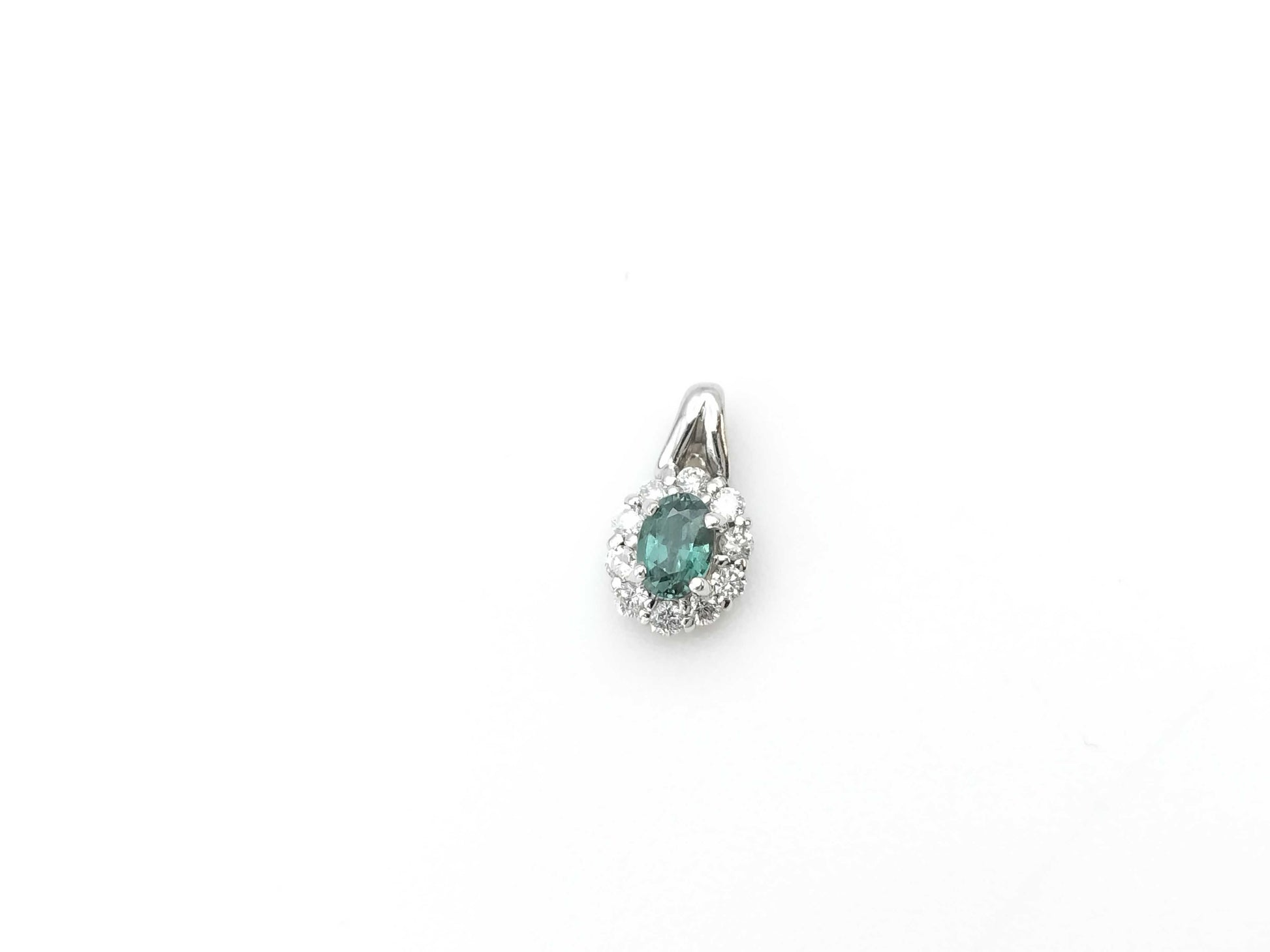 AX 0.23ct D 0.12ct K18WG 0.6g Pendant Top 