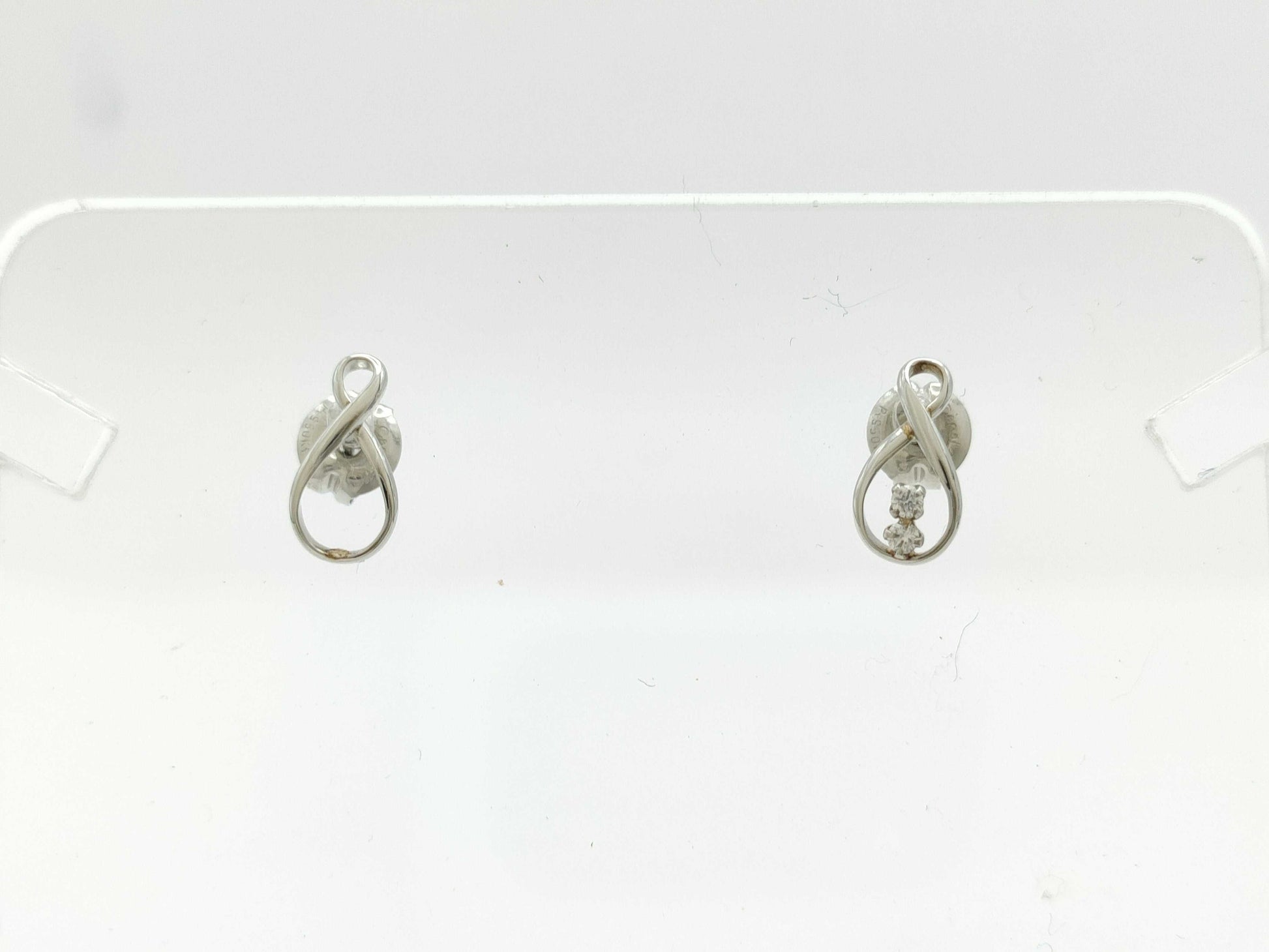 4℃ Diamond PT950 0.7g Earrings 