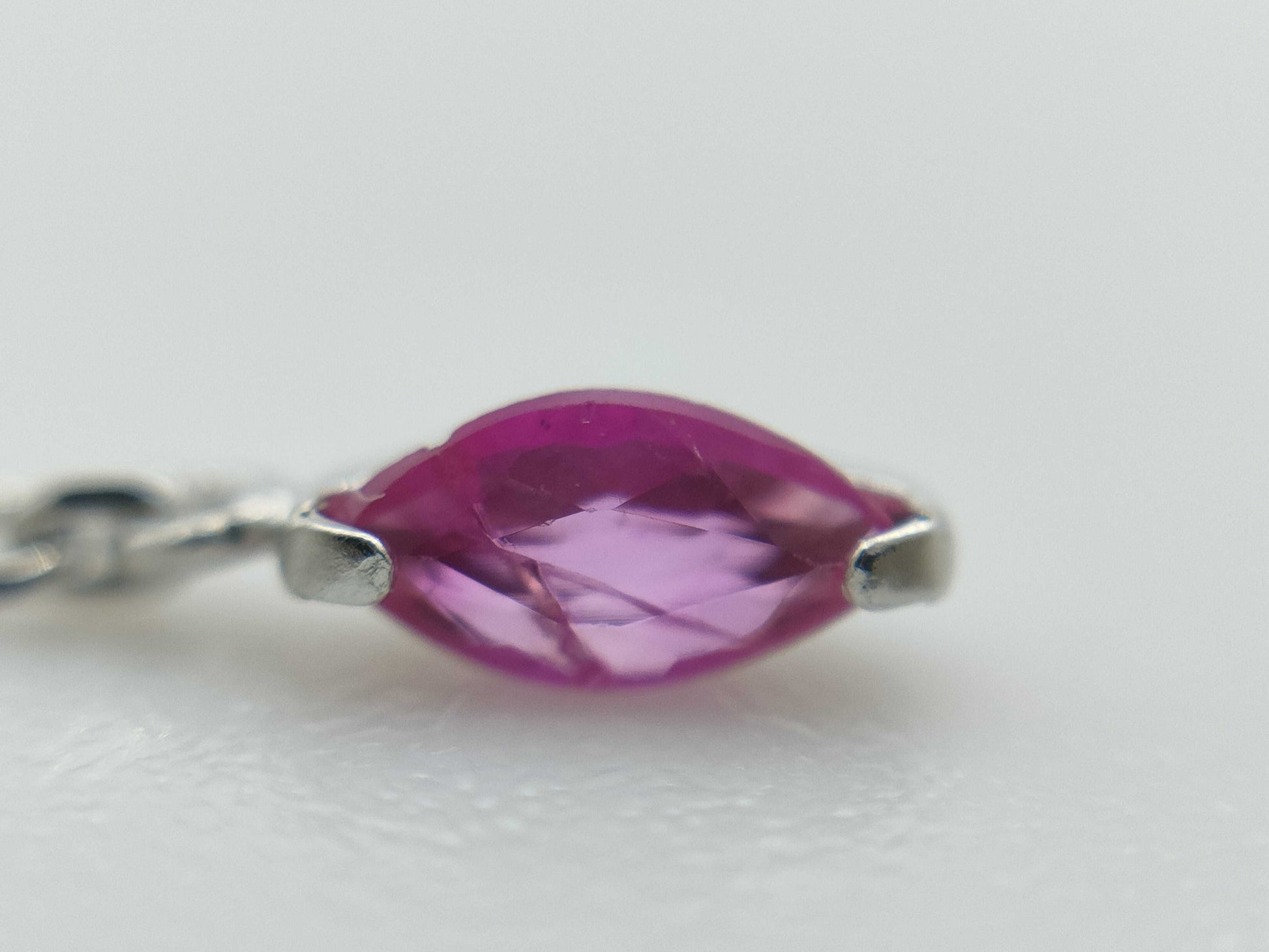 Colored Stone and Transparent Stone K14WG 0.5g Earrings 