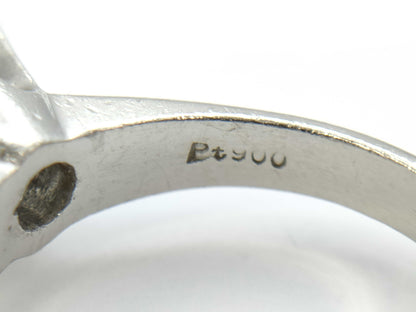 Transparent Stone PT900 6.8g Ring 