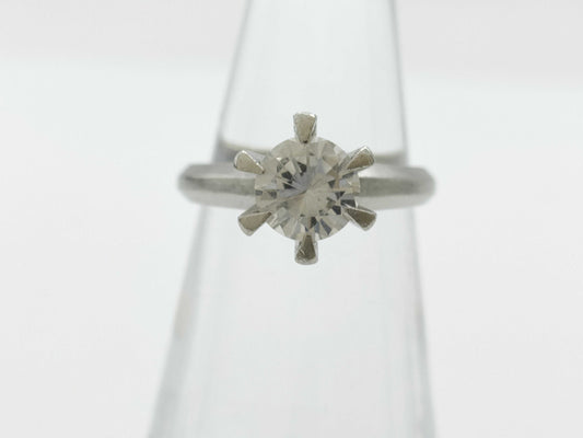 Transparent Stone PT900 6.8g Ring 