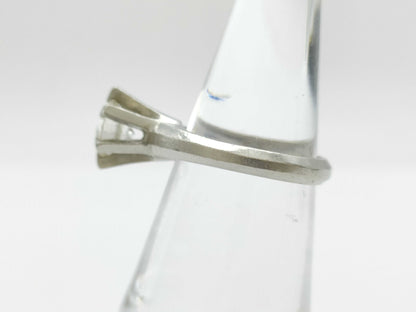 Transparent Stone PT900 6.8g Ring 