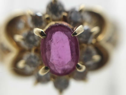 R0.39ct D0.32ct K18 4.2g Ring 