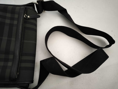 BURBERRY Check Messenger Shoulder Bag