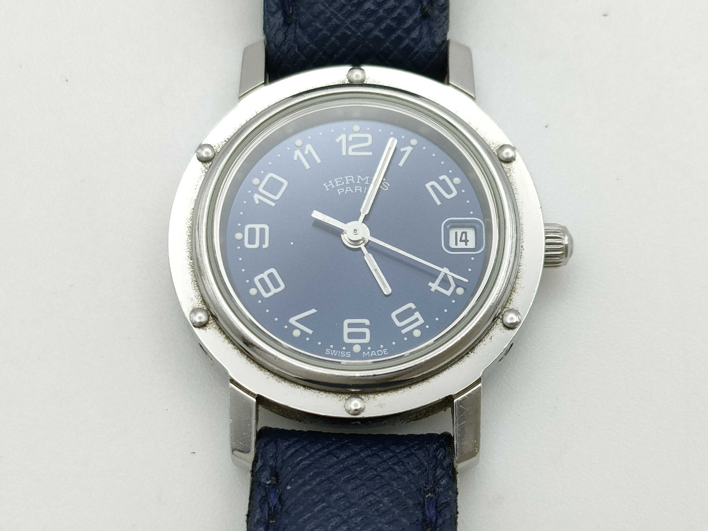 HERMES Clipper CL4.210 1459986 Quartz Navy Dial Women's Watch