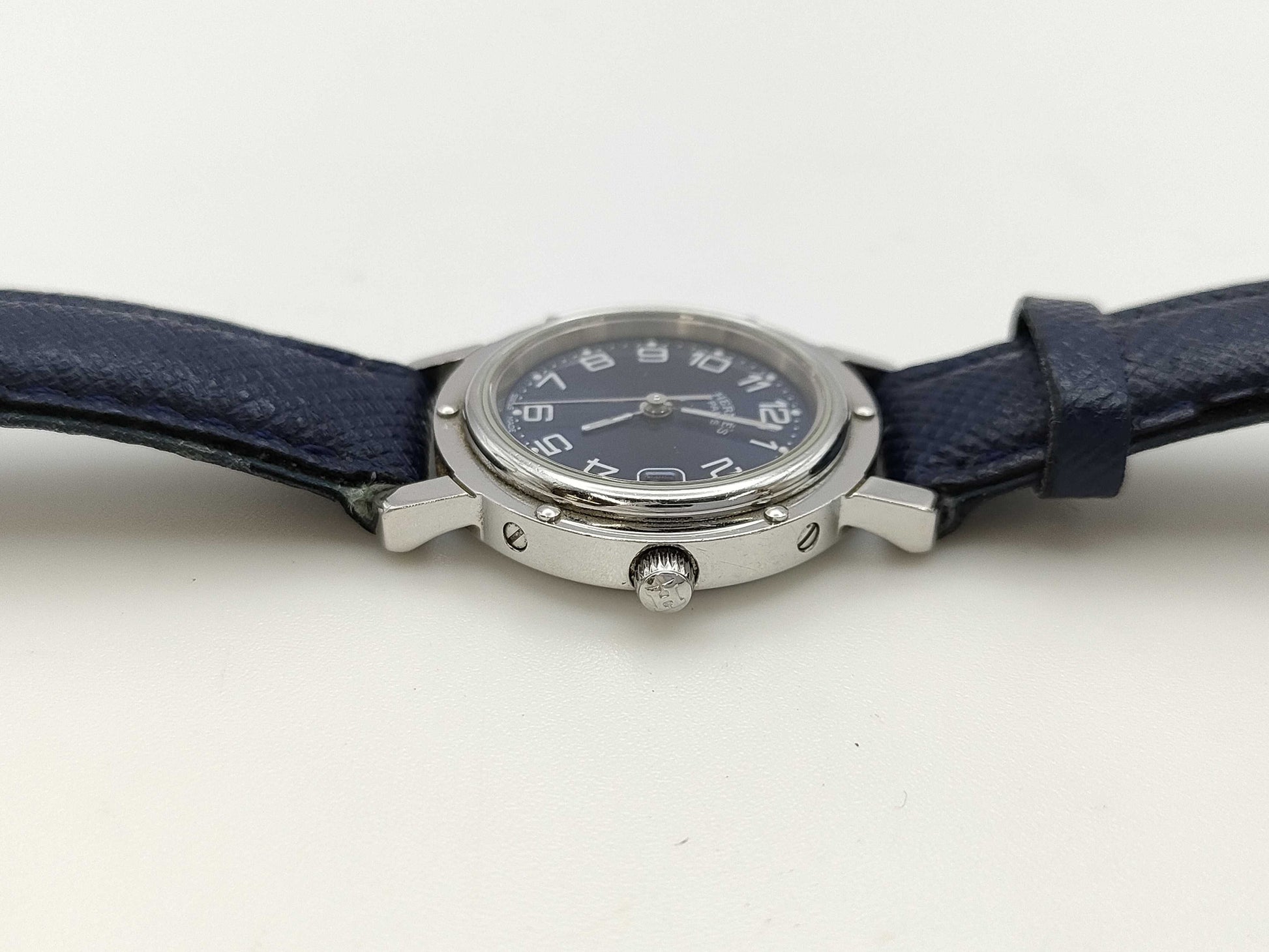 HERMES Clipper CL4.210 1459986 Quartz Navy Dial Women's Watch