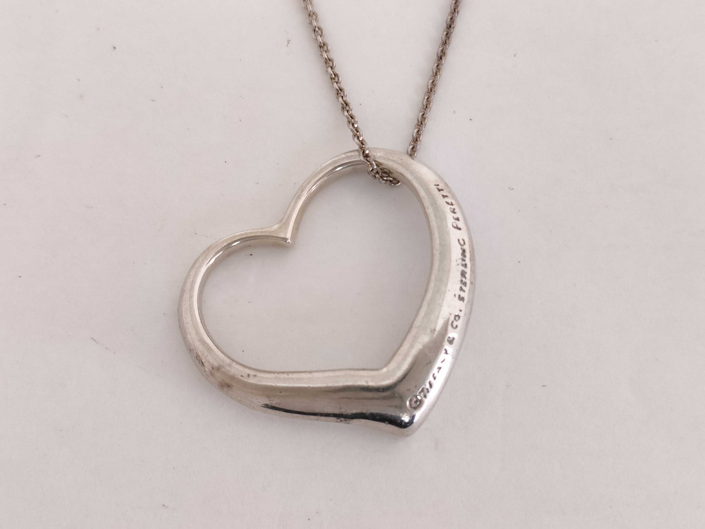 Tiffany & Co. Open Heart Tiffany Open Heart Necklace SV925 Necklace