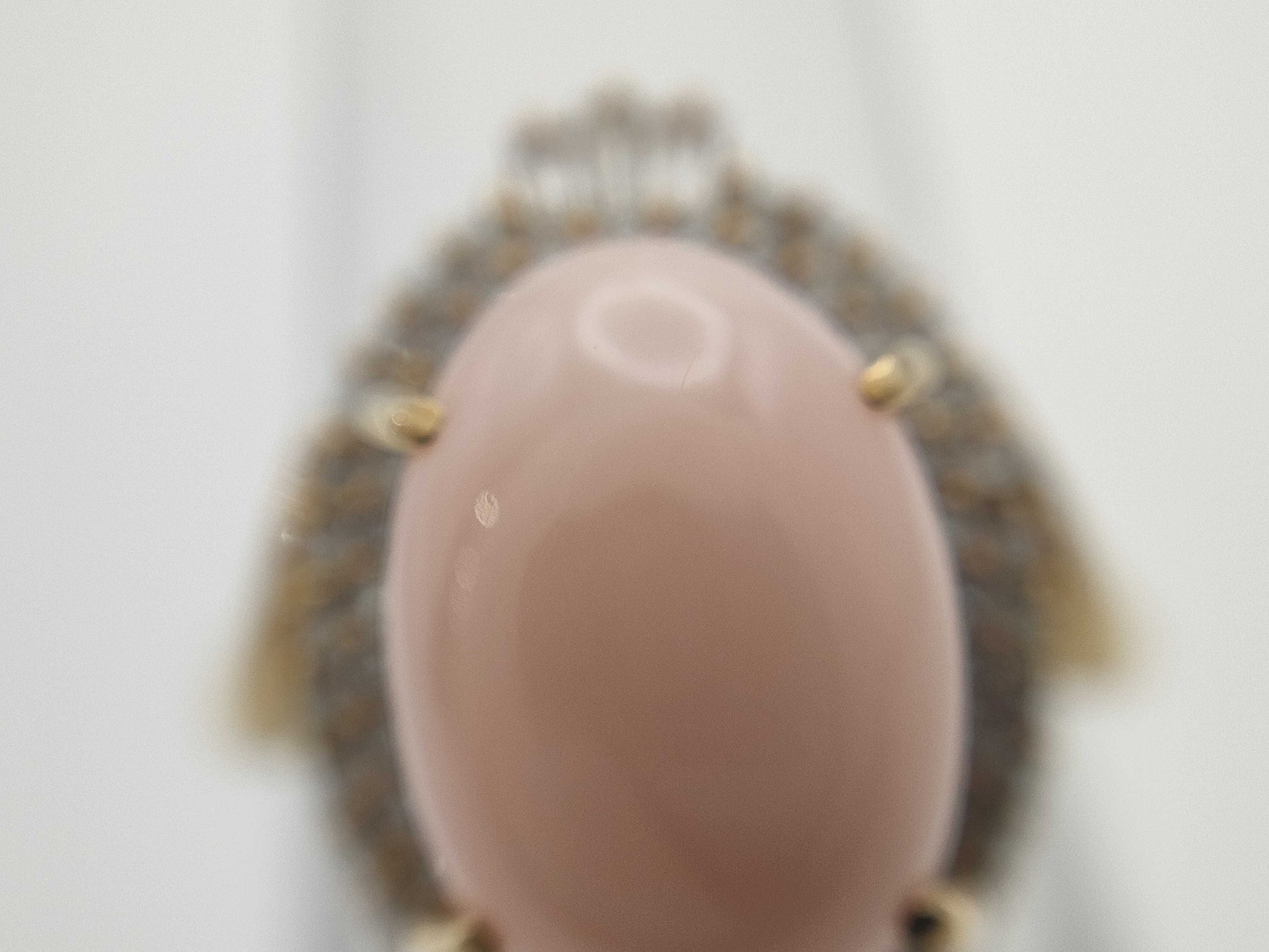 Mitsukoshi Coral D0.53ct K18 6.9g Ring 