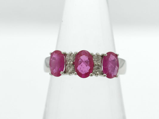 R1.50ct D0.20ct K18WG 4.5g Ring 