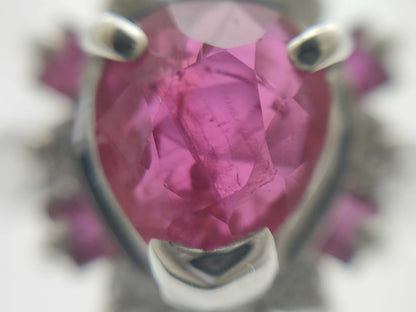 R1.11/0.28ct D0.33ct K18WG 6.1g Ring 