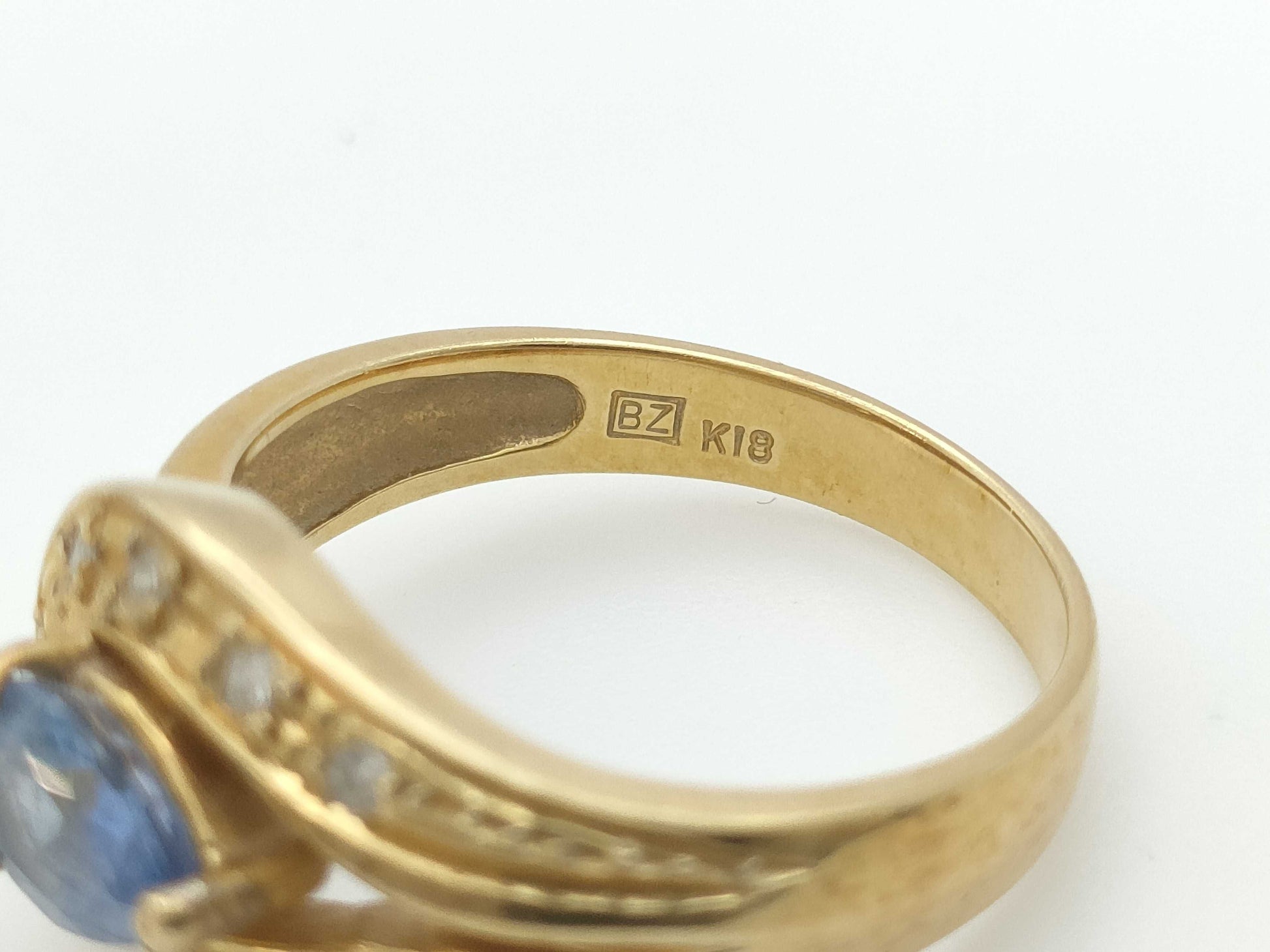 S 0.63ct D 0.09ct K18 4.0g Ring 