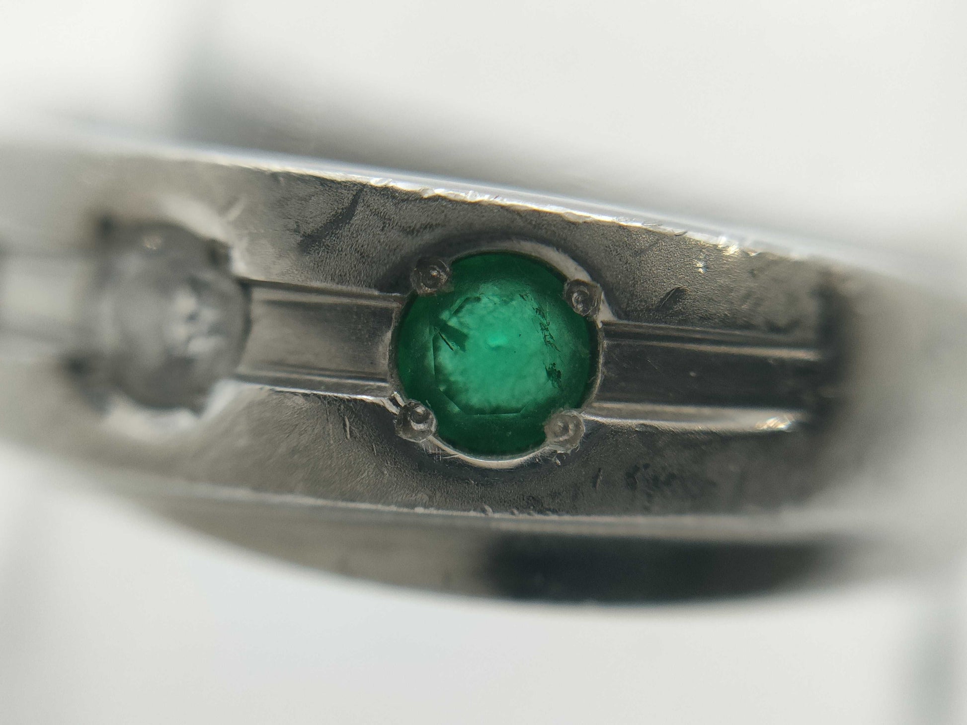 E0.14ct D0.10ct PT900 4.2g Ring 