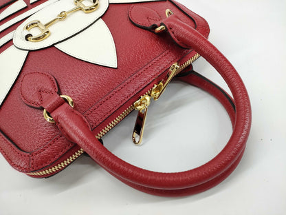 GUCCI GUCCI & ADIDAS Horsebit Shoulder Bag/Handbag Red Handbag