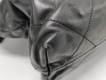 CHANEL CHANEL Shiny Calfskin Handbag Black/GP Shoulder Bag