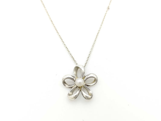 TASAKI Pearl Necklace, approx. 4.0mm diameter, 3.3g, Sterling Silver 