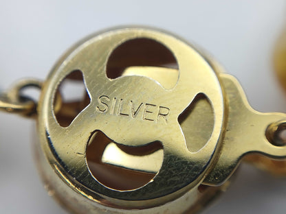 Semi-Round Pearl Necklace, Diameter: Approx. 11.1mm-14.4mm, Sterling Silver, 88.7g 