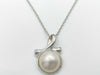TASAKI Mabe Pearl Necklace, Approx. 13.8mm Diameter, 6.4g, Metal/SV925 