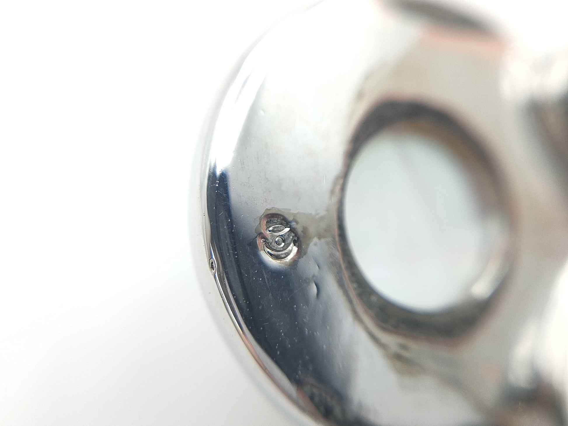 TASAKI Mabe Pearl Necklace, Approx. 13.8mm Diameter, 6.4g, Metal/SV925 