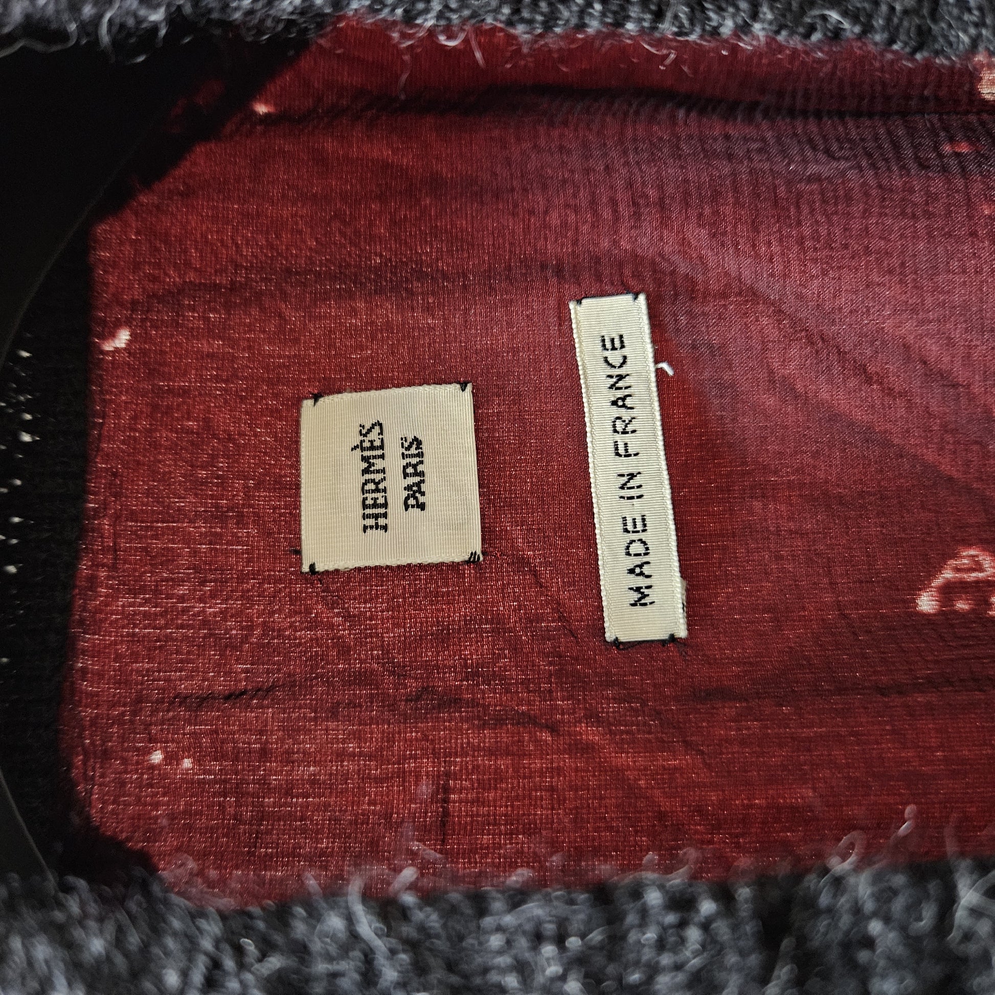 HERMES Hermes Margiela period velour gown wine red size 38 coat