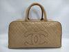 CHANEL Caviar Beige Boston Bag