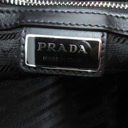 PRADA Unused 2025 Spring/Summer Vitello Dino Large Leather Tote Bag Khaki, 40cm Wide, Triangle Logo, RFID Tag Verified