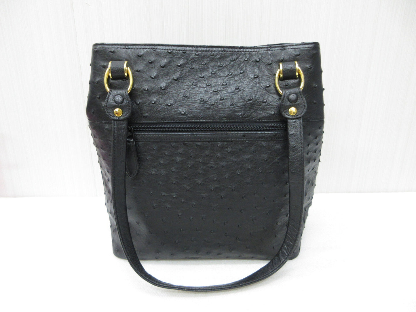 Ostrich handbag, semi-shoulder bag, tote bag, shoulder bag