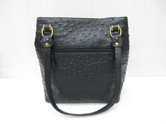 Ostrich handbag, semi-shoulder bag, tote bag, shoulder bag