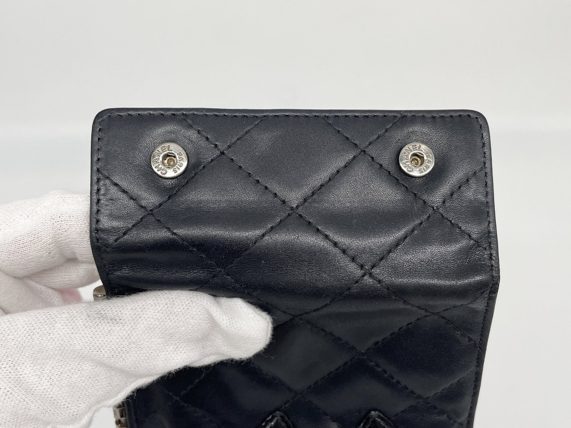 CHANEL Matelasse Cambon Line Coco Mark Key Case 10610711 with Seal and Guarantee Card