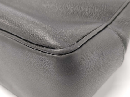 CHANEL Caviar Skin Deka Coco Mark Tote Bag