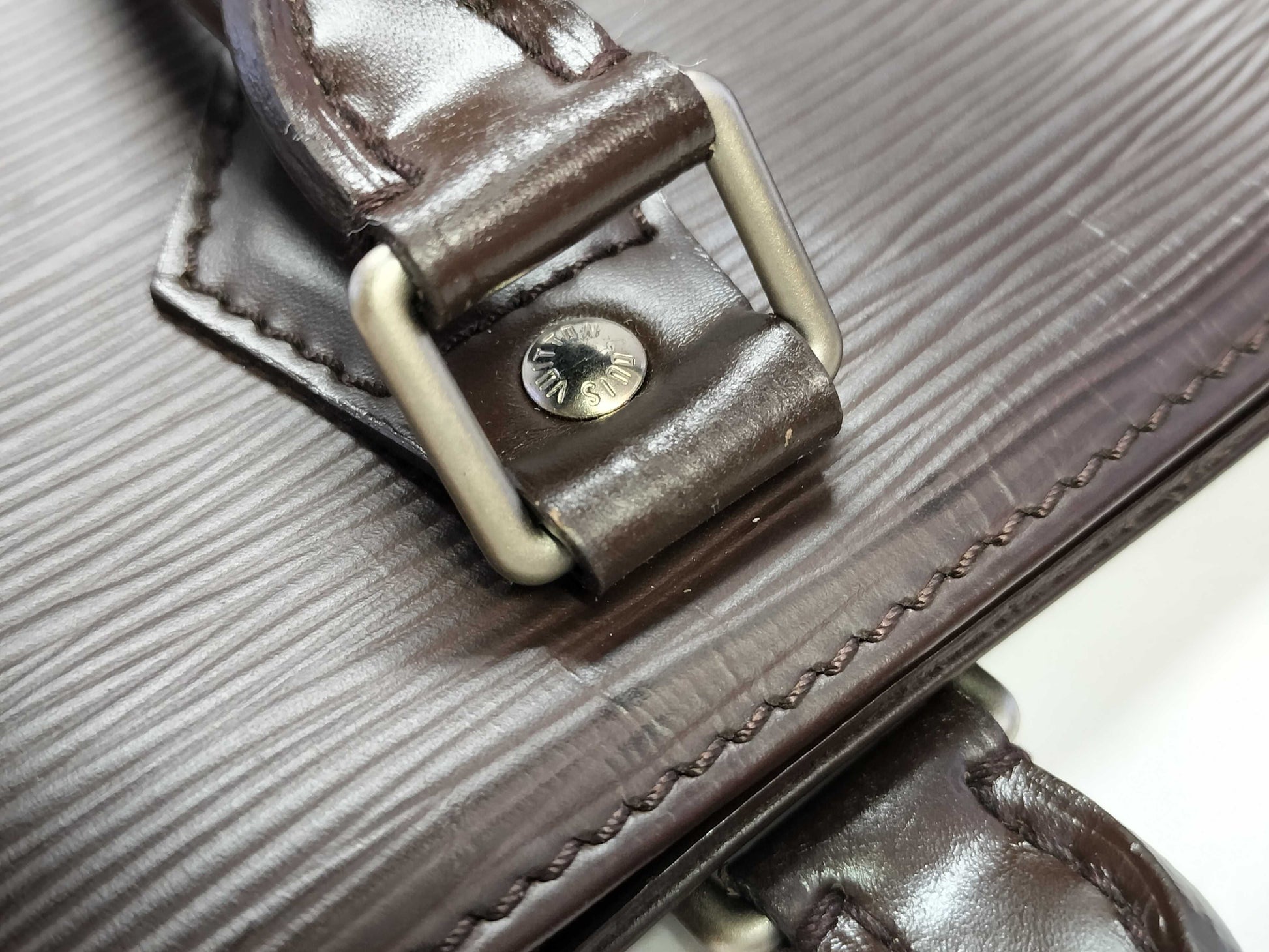 LOUIS VUITTON Epi Louis Vuitton Epi Sac Plat PM Handbag Tote Bag