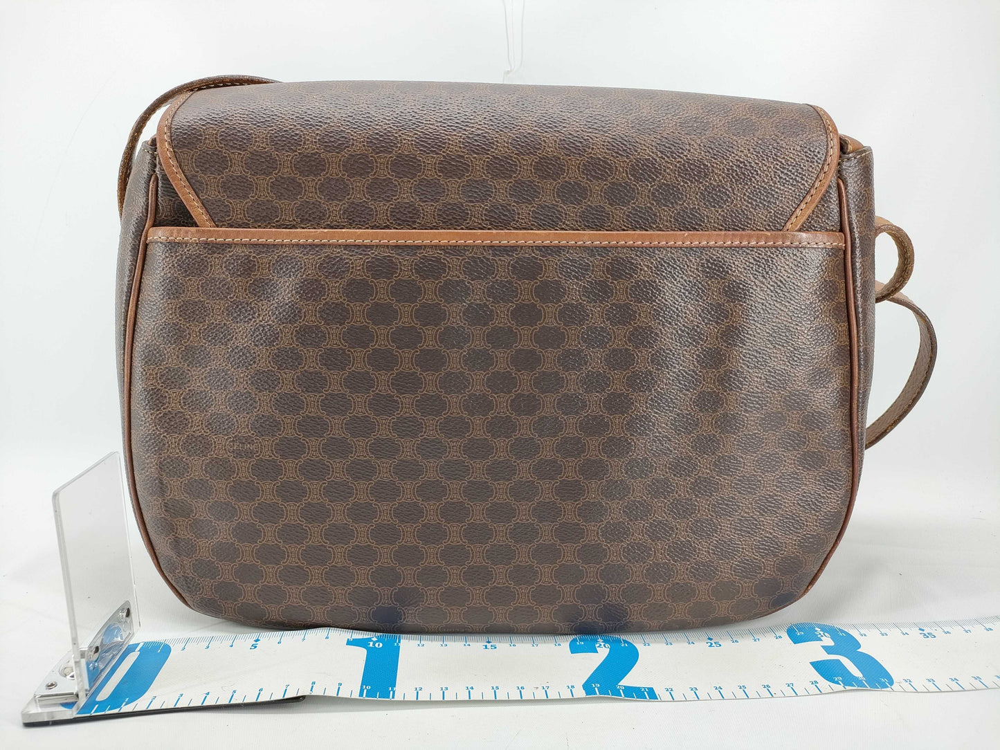 CELINE Macadam Flap Shoulder Bag