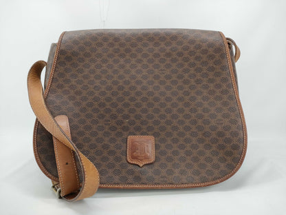 CELINE Macadam Flap Shoulder Bag