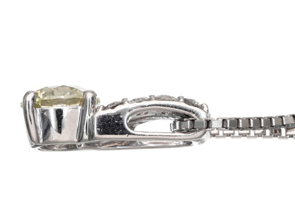 D0.837ct/0.21ct Pt900/850 6.0g Necklace 