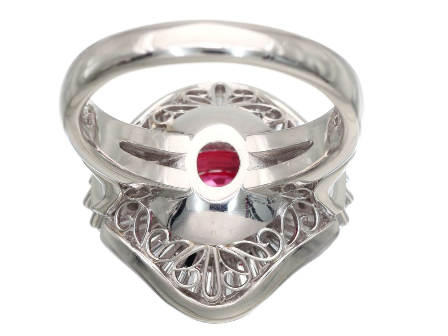 R3.517ct D1.56ct Pt900 13.6g Ring 