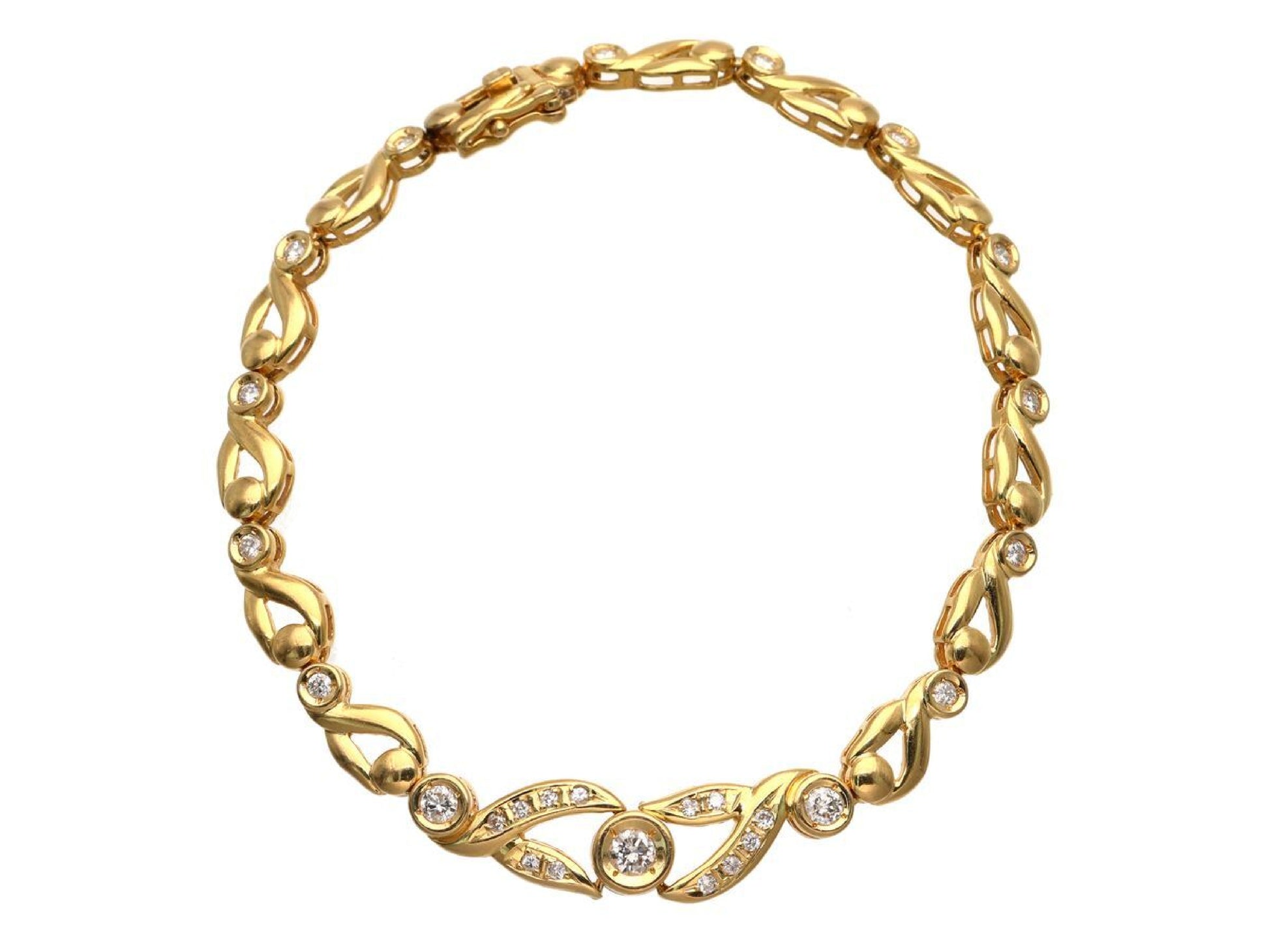 D0.60ct K18 12.0g Bracelet/Bangle 