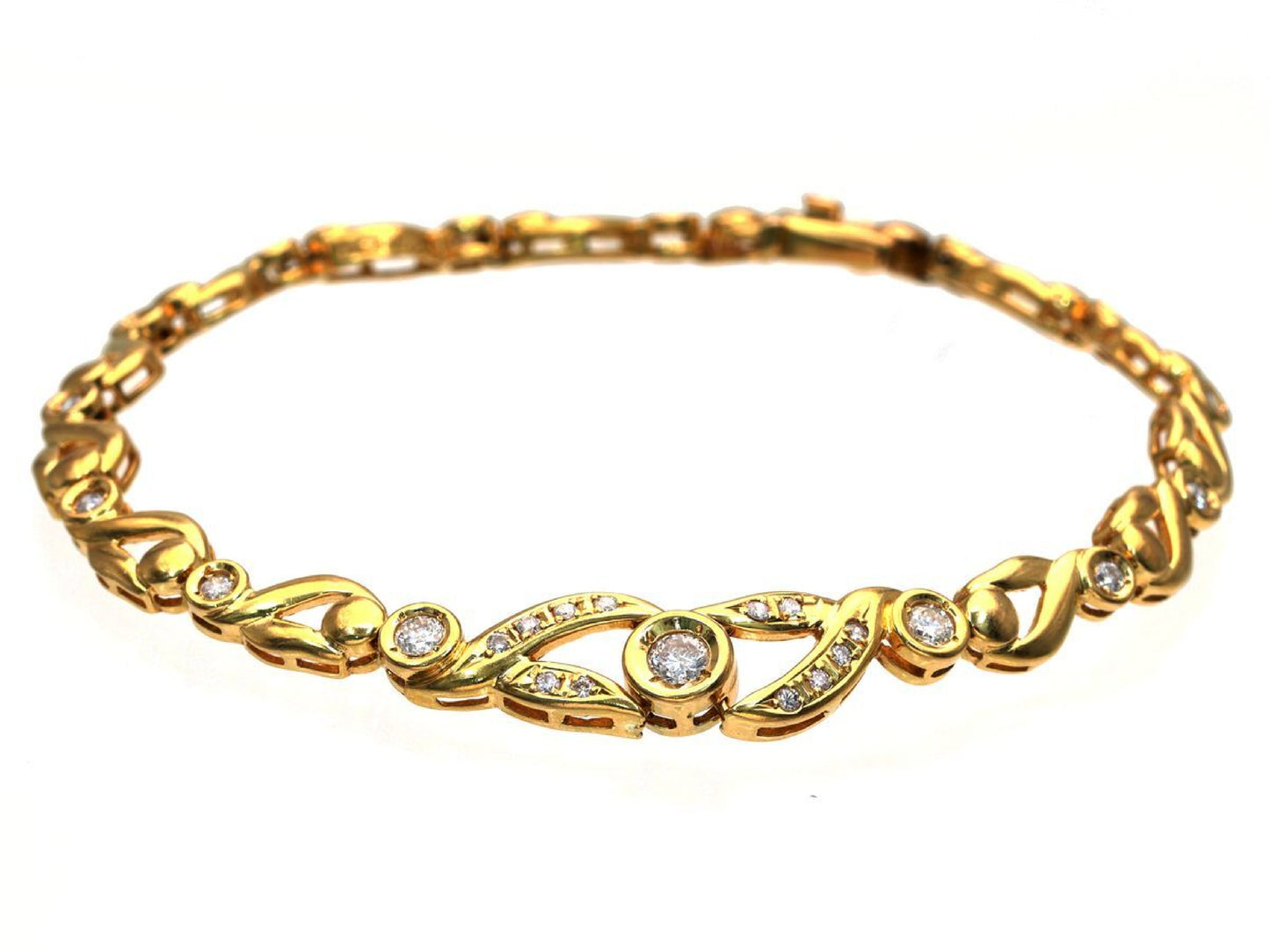 D0.60ct K18 12.0g Bracelet/Bangle 