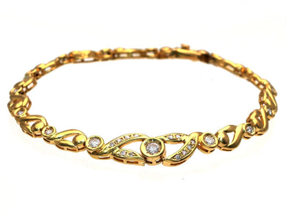 D0.60ct K18 12.0g Bracelet/Bangle 