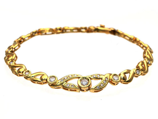 D0.60ct K18 12.0g Bracelet/Bangle 